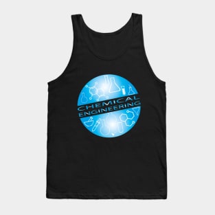 Chemical engineering text, globe design Tank Top